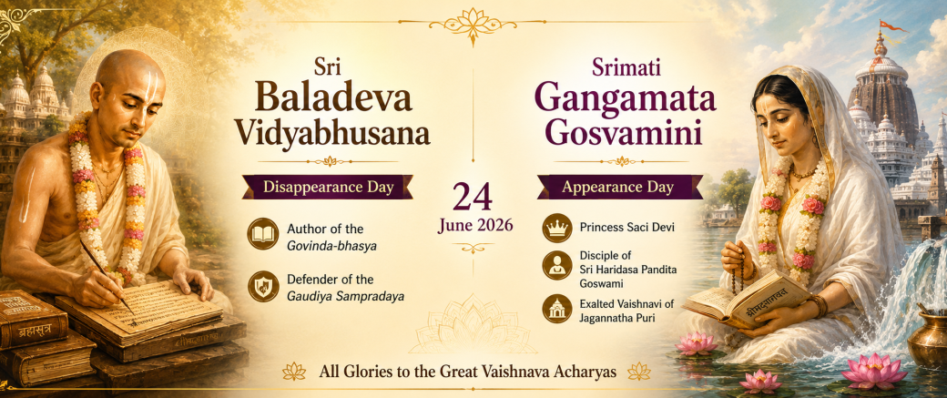In Memory of Two Great Vaishnava Acharyas